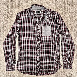 Woolf's Originals New York WON Men's Plaid Outerwear Flannel Long Sleeve Shirt M